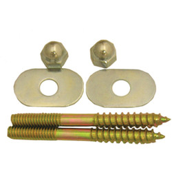 Lasco 1/4 In. x 2-1/2 In. Die Cast Metal Toilet Screws  04-3611