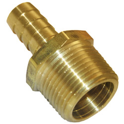 Lasco 3/4 In. MPT x 3/8 In. Brass Hose Barb Adapter 17-7763