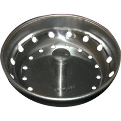 Lasco 3-1/4 In. Chrome 4-Prong Sink Basket Strainer Cup 03-1305