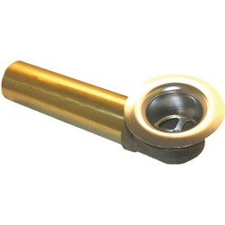 Lasco 1-1/2 In. Brass Overflow and Waste Shoe 03-5013