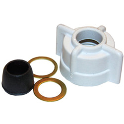 Lasco 1/2 In. FPT x 3/8 In. OD Tube White Plastic Slip Joint Nut and Washer