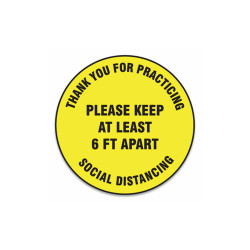 Accuform® SIGN,SOCIAL DISTANCE 12IN MFS426ESP