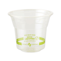 World Centric® Pla Clear Cold Cups, 10 Oz, Clear, 1,000/carton CPCS10