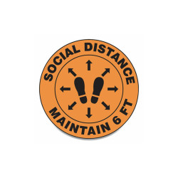 Accuform® SIGN,SOCIAL DISTANCE 17IN MFS386ESP