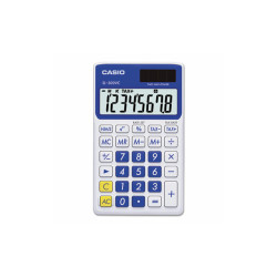 Casio® Sl-300svcbe Handheld Calculator, 8-Digit Lcd, Blue SL-300VC-BE