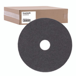 Boardwalk® Stripping Floor Pads, 21" Diameter, Black, 5/carton BWK4021BLA
