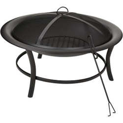 Outdoor Expressions 30 In. Round Steel Fire Pit FT-1062C