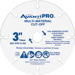 AvantiPRO 3" Metal Cutoff Wheel PCW030CAR101F