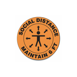 Accuform® SIGN,SOCIAL DISTANCE 12IN MFS380ESP