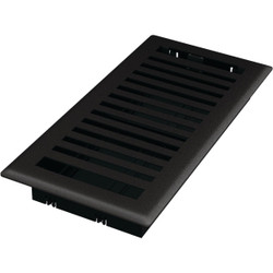 Imperial Montezuma 4 In. x 10 In. Black Iron Steel Floor Register RG3439