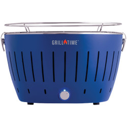 Grill Time Tailgater GT Blue 124 Sq. In. Charcoal Portable Grill UPG-B-13