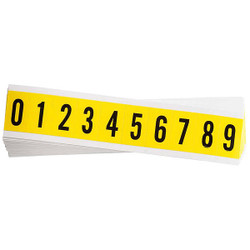 Brady Letter Labels Kit,1in.H Character,PK25 3430-# KIT