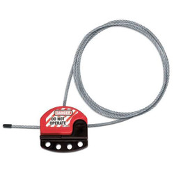 Master Lock Adjustable Cble Lockout,3 ft.,4 Lcks Max S806CBL3