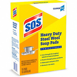 S.O.S. Box of Steel Wool Pads,Course 88320