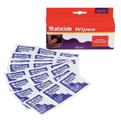 Acl Staticide Staticide Wipes, 5 In H x 8 In,PK24  SW12