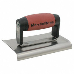 Marshalltown Hand Edger,6 x 3 In,3/8 In Radius,Steel 136D