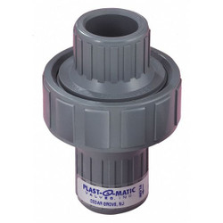 Plast-O-Matic Check Valve,4.7188 in Overall L CKM100V-PV