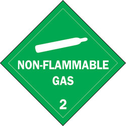 Brady DOT Container Placard,10-3/4" Label W 63441