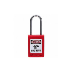 Master Lock Lockout Padlock,KD,Red,1-7/8"H S31RED