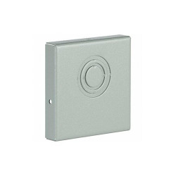 Wiegmann Wireway,End Cap,4x4 Sq In,Steel,Gray E0404