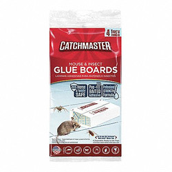 Catchmaster Glue Trap,8 1/2 in H,Bait Board,PK4 18-72
