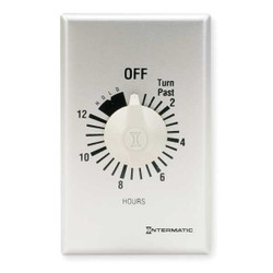 Intermatic Spring-Wound Timer, Silver, 120/277V AC FF12HHC