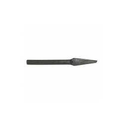 Mayhew Chisel,3/16in. Tip,5-1/2in L,Half Round 10501