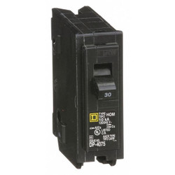 Square D Circuit Breaker,30A,Plug In,120V,1P  HOM130