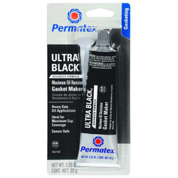 Permatex RTV Gasket Maker,3.35 oz,Metallic Black 82180