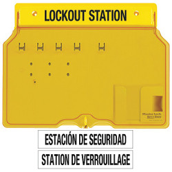 Master Lock Lockout Station,Unfilled,12-1/4 In H 1482B