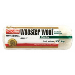 Wooster Paint Roller Cover,9 In,Nap 3/4 In RR633-9