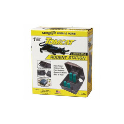 Tomcat Rodent Station,16 oz,4 1/2 in H,Black 33473