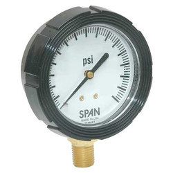 Span Pressure Gauge,0 to 3000 psi,2-1/2In LFS-210-3000-G-KEMX