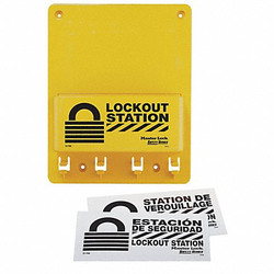Master Lock Lockout Station,Unfilled,9-3/4 In H S1700