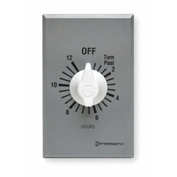 Intermatic Spring-Wound Timer, Silver, 120/277V AC FF12HC