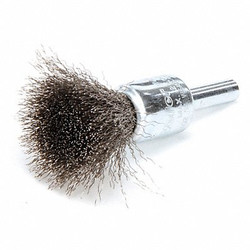 Weiler Crimped Wire End Brush,Stainless Steel 96102