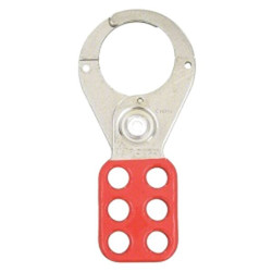 Master Lock Lockout Hasp,Snap-On,Red,Steel,5in. L 421