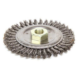 Weiler Wire Wheel Brush,4-1/2 In.,3/16 In. W 94043