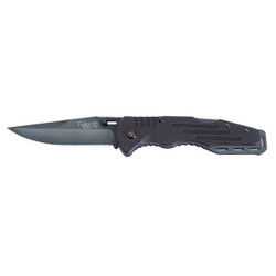 Sog Salute(TM) Folding Knife,Black Oxide  FF11-CP