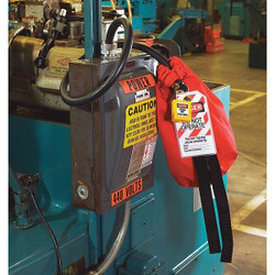 Master Lock Lckout Cinch Sack Cover,Red,1/4 In. Dia. 453XL