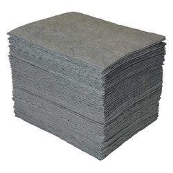 Brady Spc Absorbents Absorbent Pad,Universal,Gray,PK100 GP100