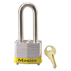 Master Lock Lockout Padlock,KD,Yellow,1-1/4"H 3LHYLW