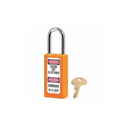 Master Lock Lockout Padlock,KD,Orange,3"H 411ORJ