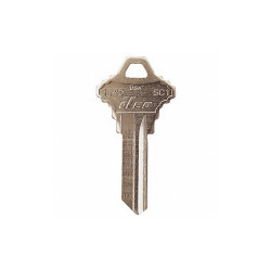 Kaba Ilco Key Blank,Brass,Type SC1,5 Pin,PK10 1145-SC1