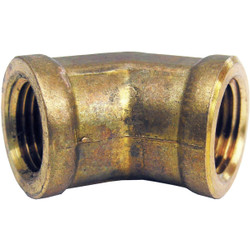 Lasco 1/8 In. FPT x 1/8 In. FPT 45 Deg. Brass Elbow (1/8 Bend) 17-9043