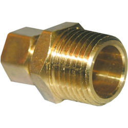 Lasco 3/8 In. C x 1/2 In. MPT Brass Compression Adapter 17-6837