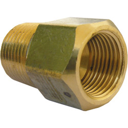 Lasco 1/2 In. F x 3/8 In. MPT Brass Flare Adapter 17-6787