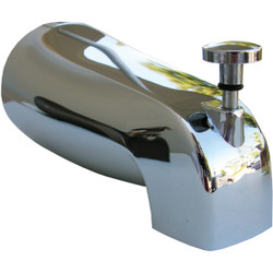 Lasco 4-Way Chrome Plated Bathtub Spout with Diverter 08-1057