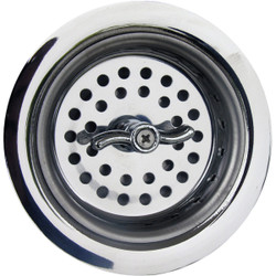 Lasco 3-1/2 In. Chrome Spin Type Basket Strainer Assembly 03-1129