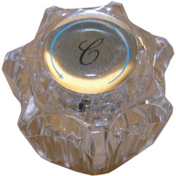 Lasco Delta Delex Cold Round Clear Tub & Shower Handle Kit HC-111